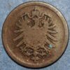 Germany 1 Pfennig 1876 C Wilhelm II KM# 1 - Image 2