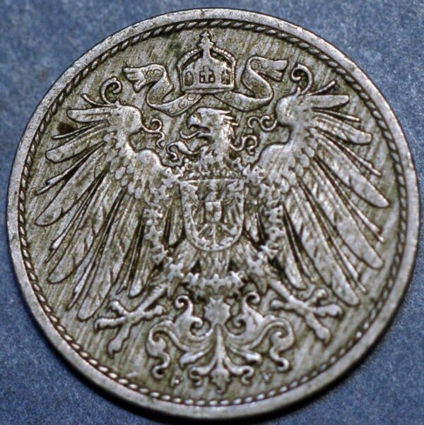 Germany Empire 10 Pfennig 1892 F Wilhelm II KM# 12 - Image 2