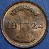 Germany Weimar Republic 2 Reichspfennig 1924 A KM# 38 - Image 2