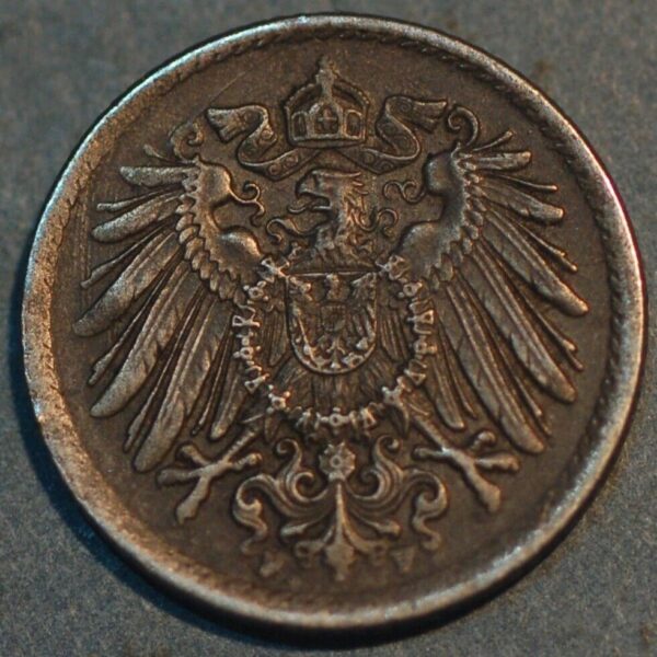 Germany Empire 5 Pfennig 1919 F KM# 19 - Image 2