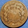 2 Cents 1868 Union Shield United States KM# 94 - Image 2