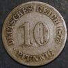 Germany Empire 10 Pfennig 1873 D KM# 4
