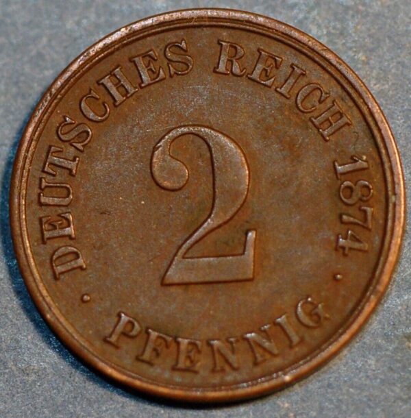 Germany Empire 2 Pfennig 1874 C KM# 2