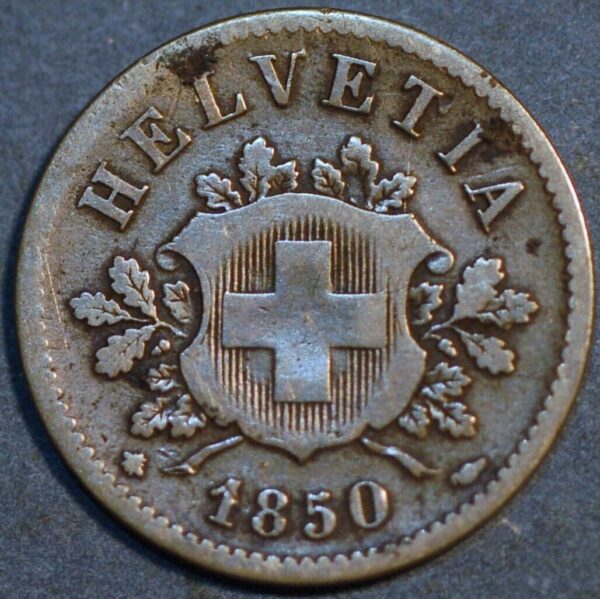 Switzerland Rappen 1850