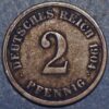 Germany 2 Pfennig 1904 E Wilhelm II KM# 16