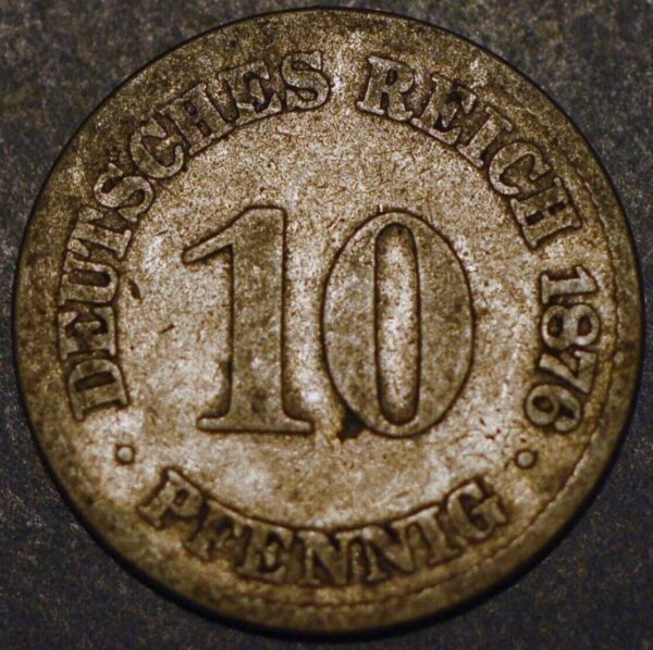 Germany Empire 10 Pfennig 1876 C KM# 4