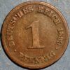 Germany 1 Pfennig 1899 Wilhelm II KM# 10