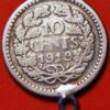 10 Cents 1919 Silver Wilhelmina Netherlands KM# 145 - Image 2
