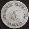 Germany Empire 5 Pfennig 1876 F KM#3