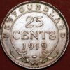 25 Cents 1919 George V silver Newfoundland KM#17