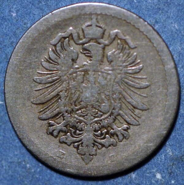 Germany Empire 5 Pfennig 1876 E KM# 3 - Image 2