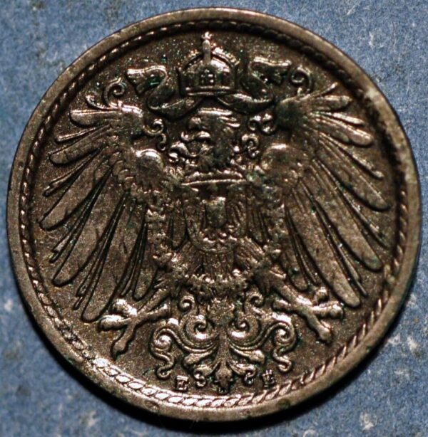 Germany Empire 5 Pfennig 1906 E KM#11 - Image 2