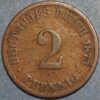 Germany 2 Pfennig 1873 Wilhelm I KM#2