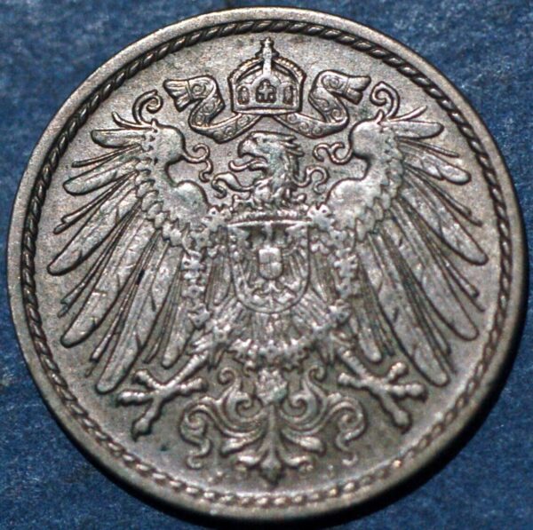 Germany Empire 5 Pfennig 1912 J KM# 11 - Image 2