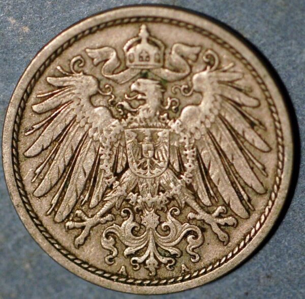 Germany Empire 10 Pfennig 1911 A Wilhelm II KM# 12 - Image 2