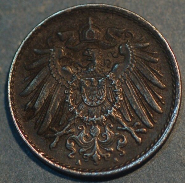 Germany Empire 5 Pfennig 1917 A KM# 19 - Image 2