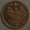 Germany 1 Pfennig 1913 F Wilhelm II KM# 10 - Image 2