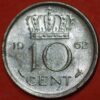 Netherlands 10 Cents 1962 KM# 182 - Image 2
