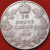 10 Cents 1910 Edward VII silver Canada KM#10