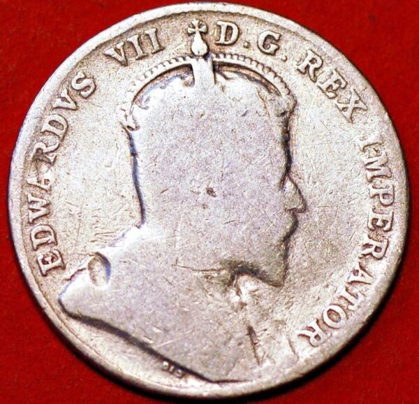 10 Cents 1907 Edward VII silver Canada KM#10 - Image 2