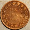 1 Cent 1884 Victoria Canada KM#7 - Image 2