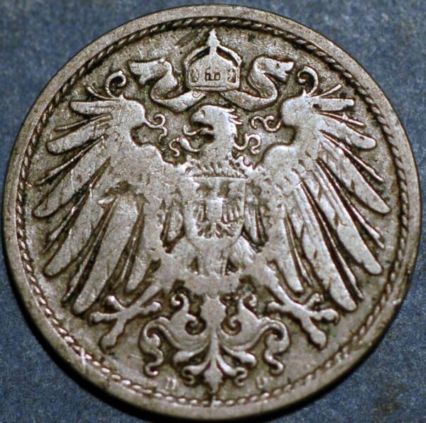 Germany Empire 10 Pfennig 1900 D Wilhelm II KM# 12 - Image 2