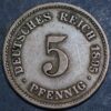 Germany Empire 5 Pfennig 1895 F KM# 11