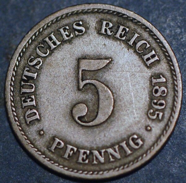 Germany Empire 5 Pfennig 1895 F KM# 11