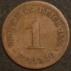 Germany 1 Pfennig 1892 F Wilhelm II KM# 10