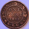 1 Cent 1882 Victoria Canada KM#7