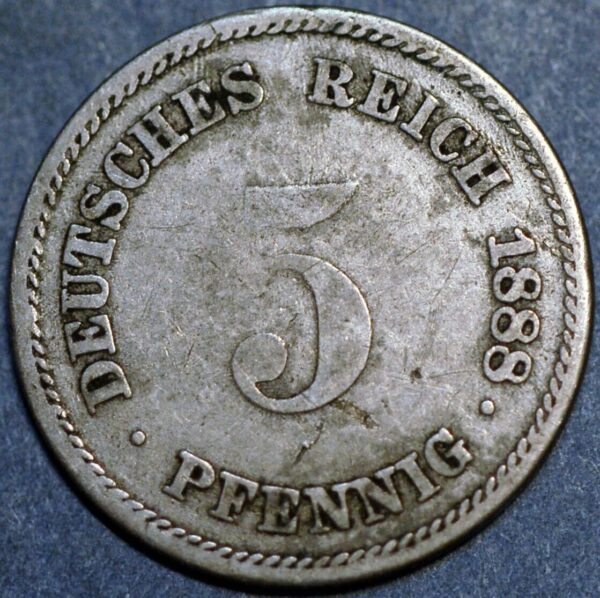 Germany Empire 5 Pfennig 1888 E KM# 3