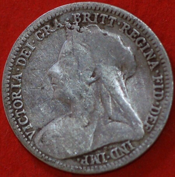 Great Britain 3 Pence 1901 KM# 777