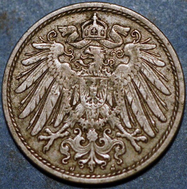 Germany Empire 10 Pfennig 1912 J Wilhelm II KM# 12 - Image 2