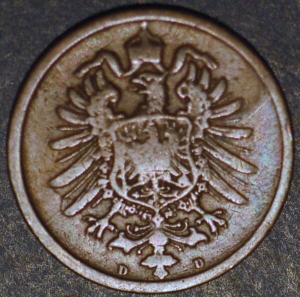 Germany 2 Pfennig 1876 D Wilhelm I KM#2 - Image 2