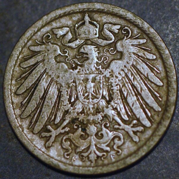 Germany Empire 10 Pfennig 1899 F Wilhelm II KM# 12 - Image 2