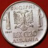 0.20 Lek 1941 Vittorio Emanuele III Italian Occupation Albania