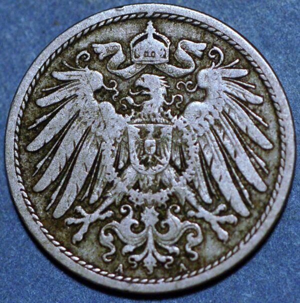 Germany Empire 10 Pfennig 1901 A Wilhelm II KM# 12 - Image 2