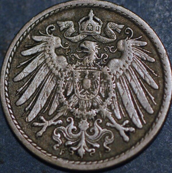 Germany Empire 5 Pfennig 1895 F KM# 11 - Image 2