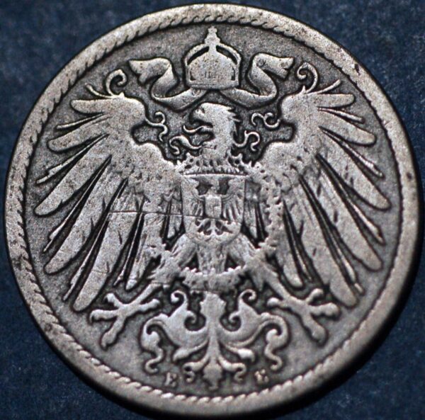 Germany Empire 10 Pfennig 1892 E Wilhelm II KM# 12 - Image 2