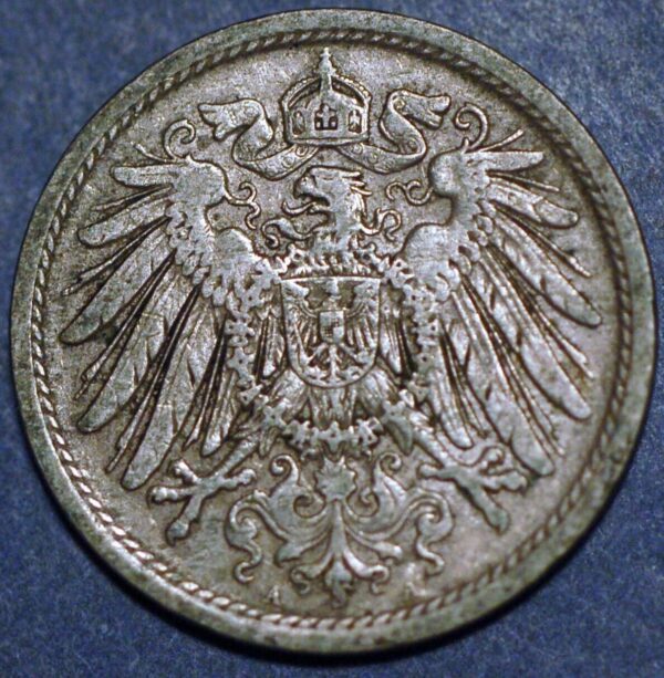 Germany Empire 10 Pfennig 1909 A Wilhelm II KM# 12 - Image 2