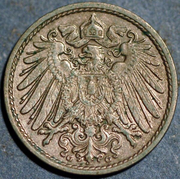 Germany Empire 5 Pfennig 1911 G KM# 11 - Image 2