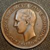 Greece 5 Lepta 1869 George I 1st portrait KM# 42 - Image 2