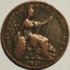 1 Farthing 1821 Gulielmus IV British United Kingdom - Image 2