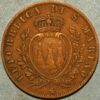 Italy San Marino 5 Centesimi 1894 R KM#1 - Image 2