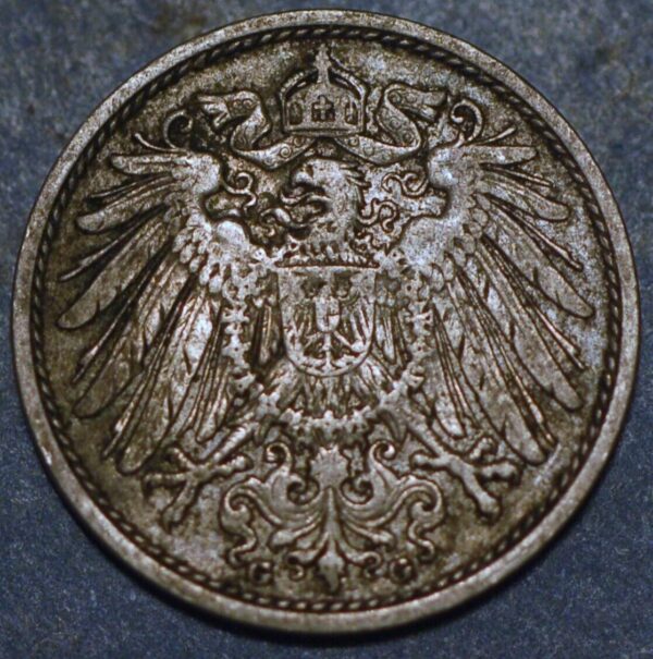 Germany Empire 10 Pfennig 1907 G Wilhelm II KM# 12 - Image 2