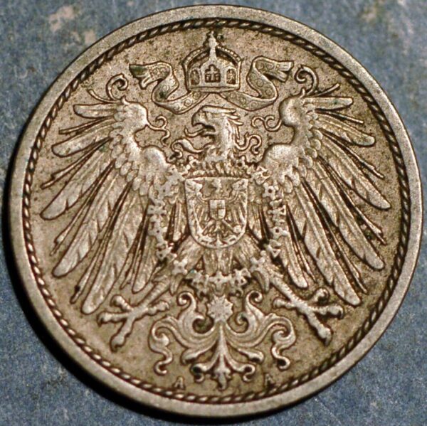 Germany Empire 10 Pfennig 1912 A Wilhelm II KM# 12 - Image 2