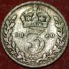Great Britain 3 Pence 1890 KM# 758