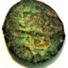 Ancient coin Ilyria Orikos Athena 238-168 BC Trihemiobol Bronze 
