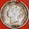 5 Cents 1880 Victoria Canada KM#2