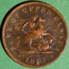 1 Penny 1857 Bank of Upper Canada